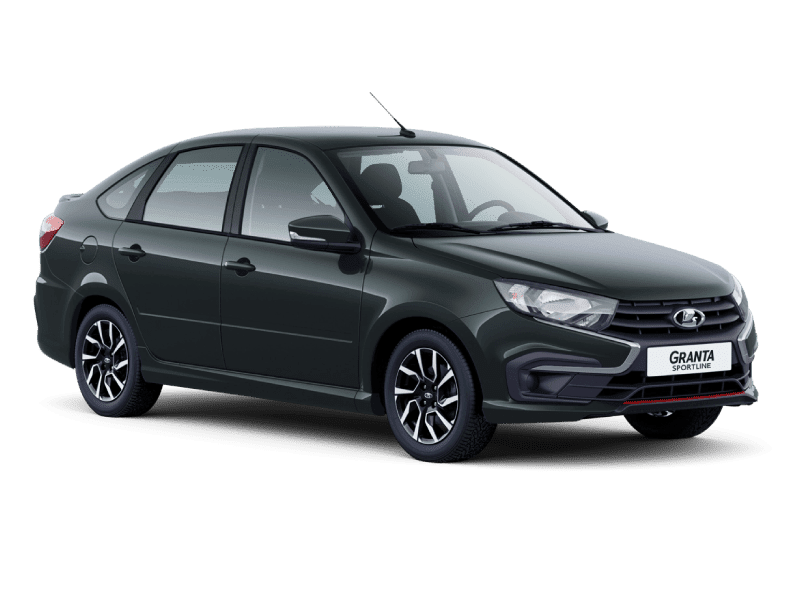 Купить Lada Granta Sportline Лифтбек в Краснодаре - СЕРЕБРИСТО-ТЕМНО-СЕРЫЙ "БОРНЕО" (633) - МЕТАЛЛИК